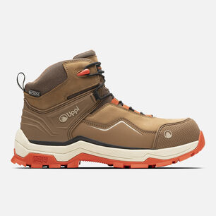 Zapato Seguridad Lippi Pro Work Mujer Atmos Mid Caf&eacute; Claro